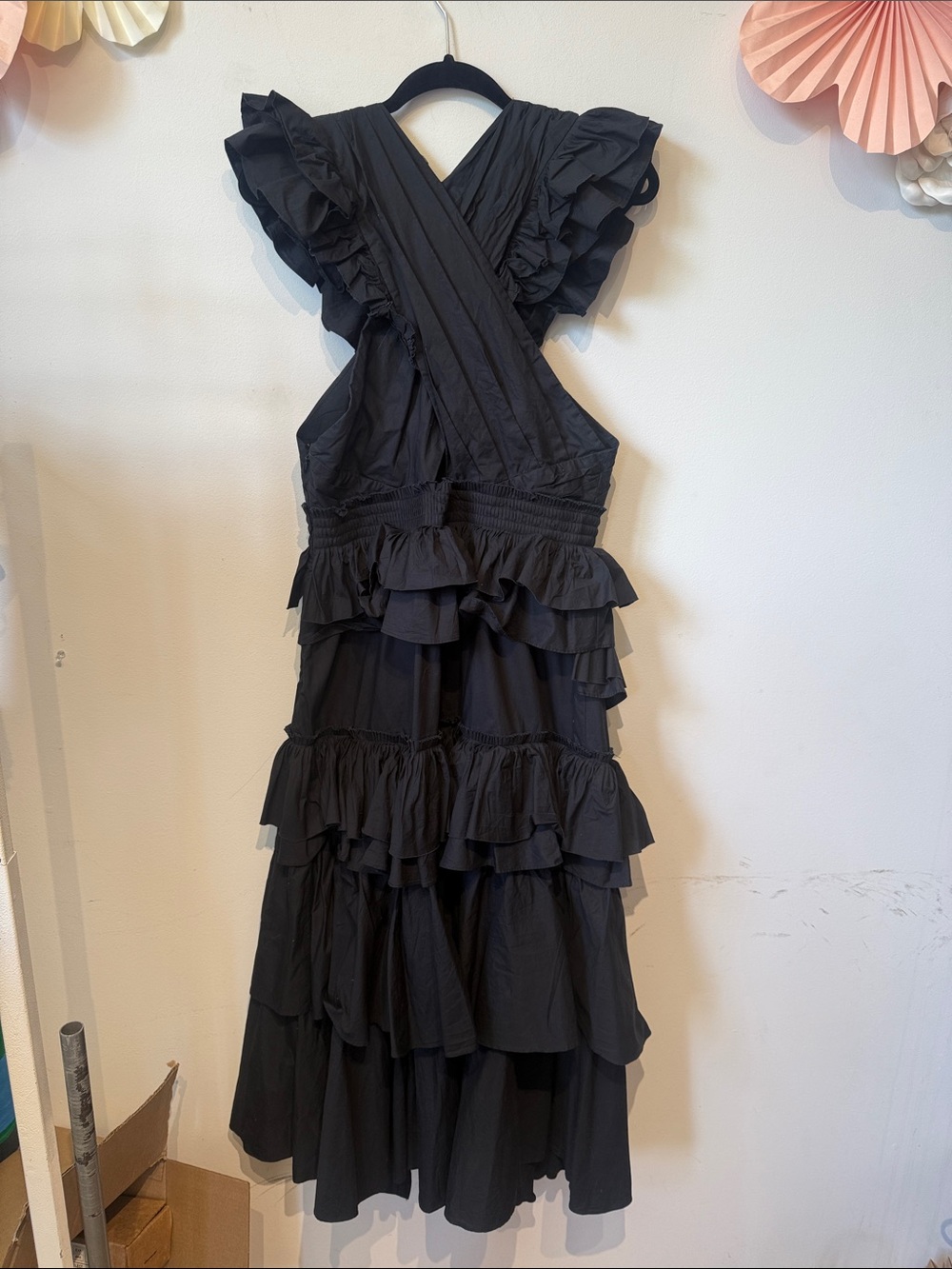 Ulla Johnson black ruffle maxi size 14 - Picture 11 of 11
